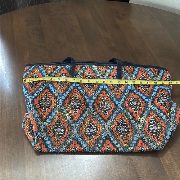Handbags - Vera Bradley Sparkling Orange & Blue Boat/beach bag